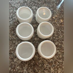 Set of 6 White Magnetic Spice Jars, Container Store